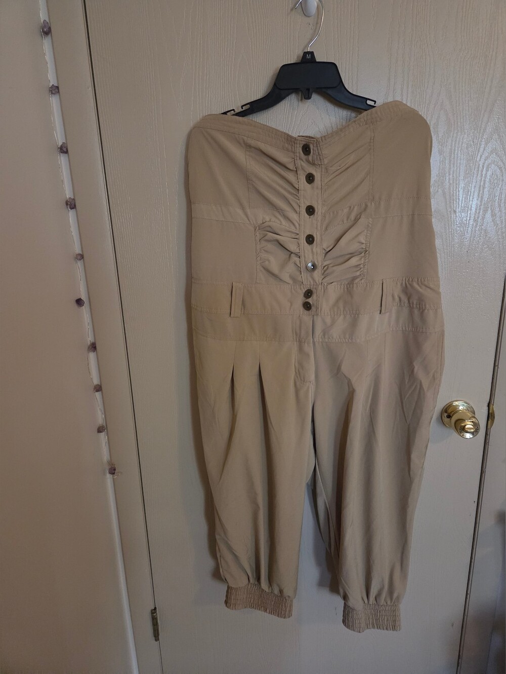 Toxika Tan Vintage Sleeveless Junpsuit Womens Size 2xl Streetwear Y2K Hiphop